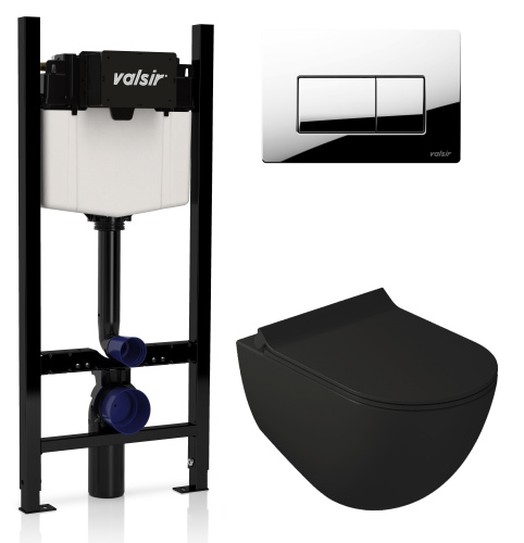 Комплект унитаза с инсталляцией VALSIR KIT VSCR  7317NEMT Slim